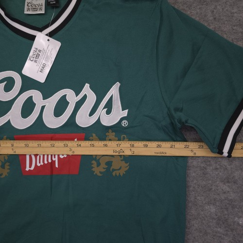 Neu mit Etikett Coors Banquet bestickt Jersey Stil Shirt Herren Medium M NEU - Bild 9 von 12