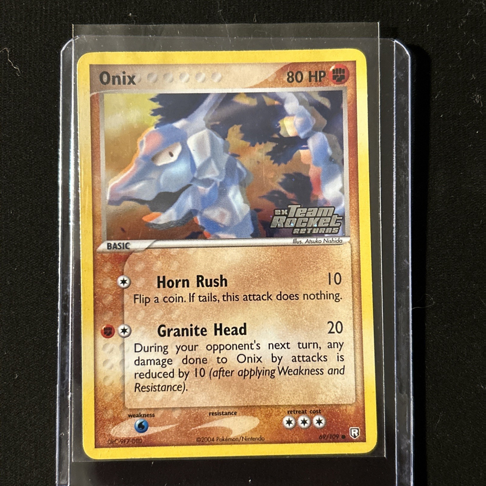 Onix 69/109 Team Rocket Returns Reverse Holo Stamp Ex 2005 Pokémon LOOK NM+