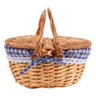 Picknickkorb Für Kinder Tragbarer Einkaufskorb Aus Weidengeflecht Leerer