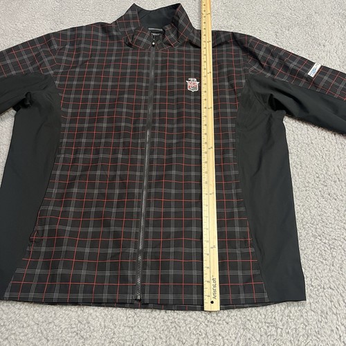 Footjoy Jacket Mens Large Red Gray Plaid Full Zip Dry Hydrolite Golfer Outdoors - Picture 5 of 16