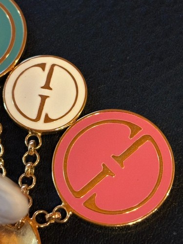 GUCCI Ohrringe Limited Vintage Rare AUTH Logo Clip on GG Round 1991 Coin Gold FS - Bild 14 von 24