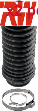 X2 PCS FRONT SHOCK ABSORBER BELLOW KIT RIGHT & LEFT JBE333 TRW I - Picture 1 of 3