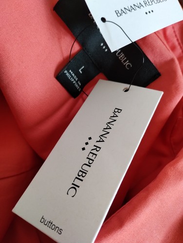 Blusa Banana Republic color coral nueva con etiquetas grande para mujer - Imagen 6 de 7