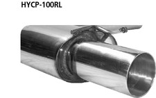 Bastuck V2A Duplex Racinganlage für Hyundai Coupe GK 4 Zyl. je 100mm scharf