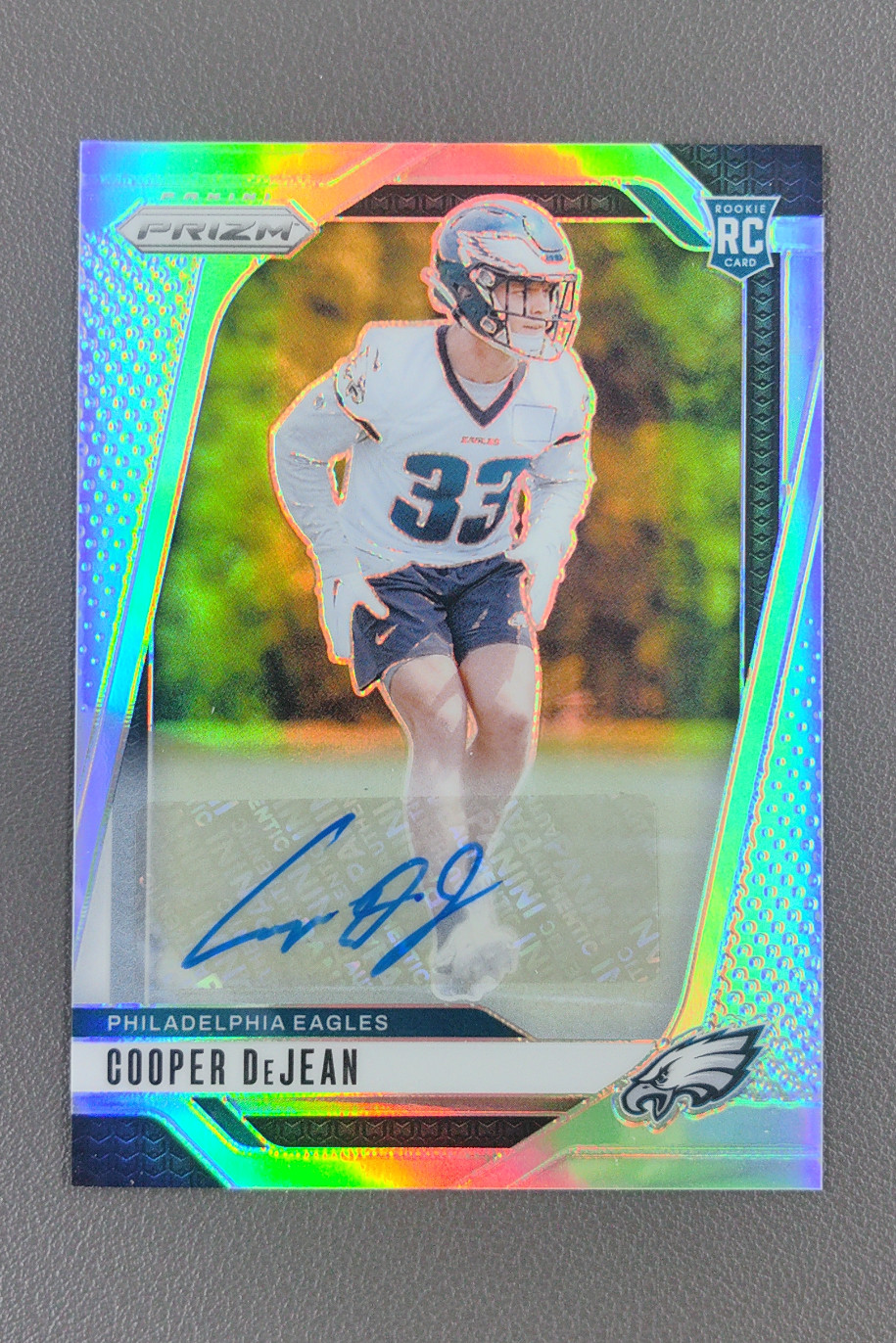 2024 Panini Prizm Cooper DeJean Rookie Autographs Prizm Silver RC Auto #321