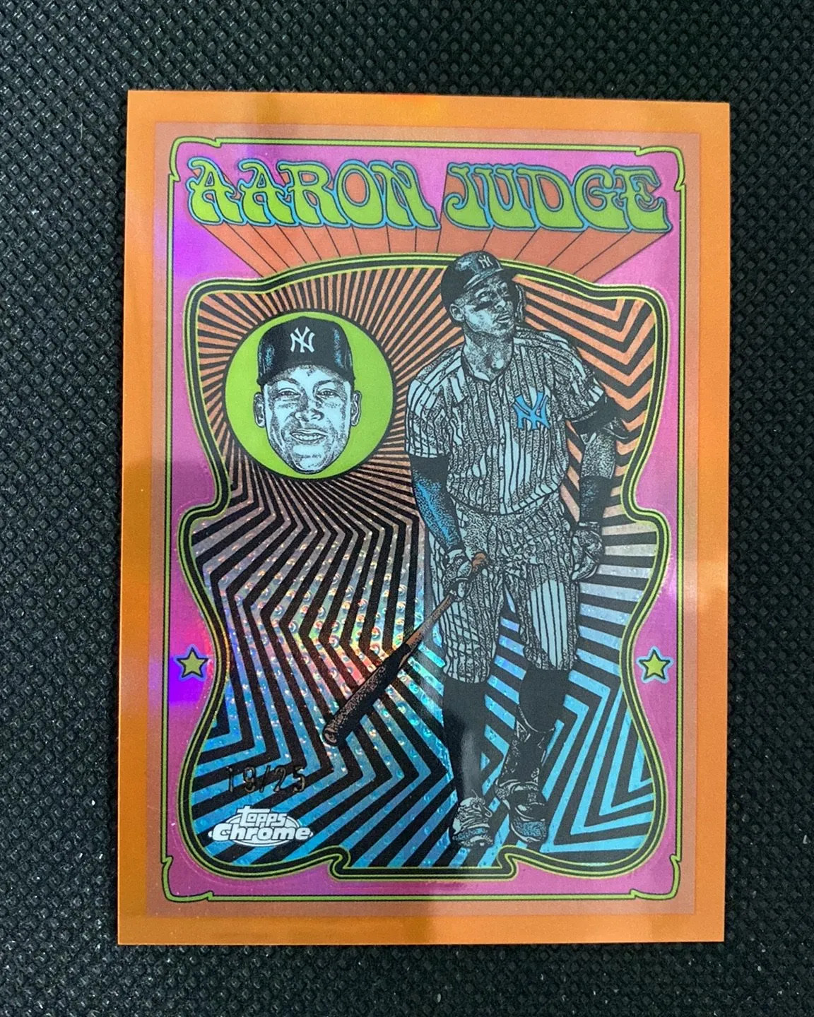 2025 Topps Chrome Ultra Violet All Stars Orange Aaron Judge 19/25 Yankees HD