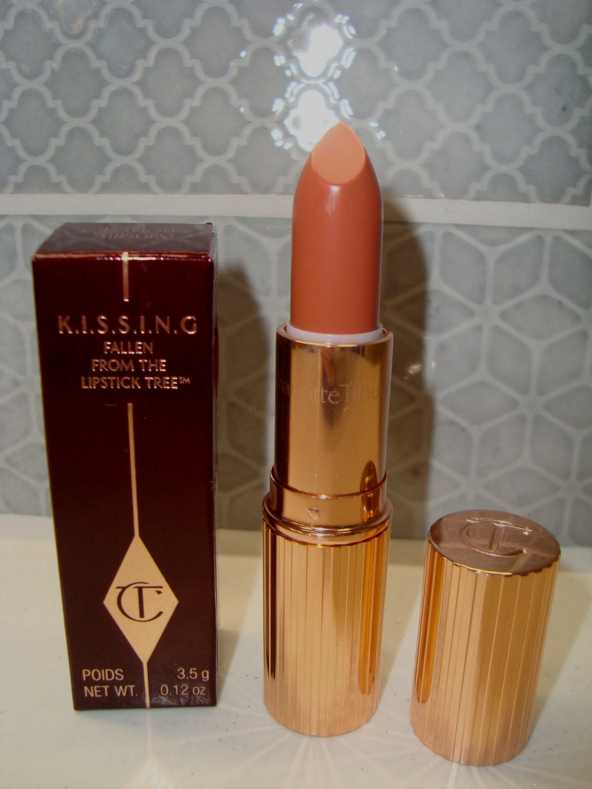 NEW CHARLOTTE TILBURY KISSING LIPSTICK 3.5g FULL SIZE # STONED ROSE