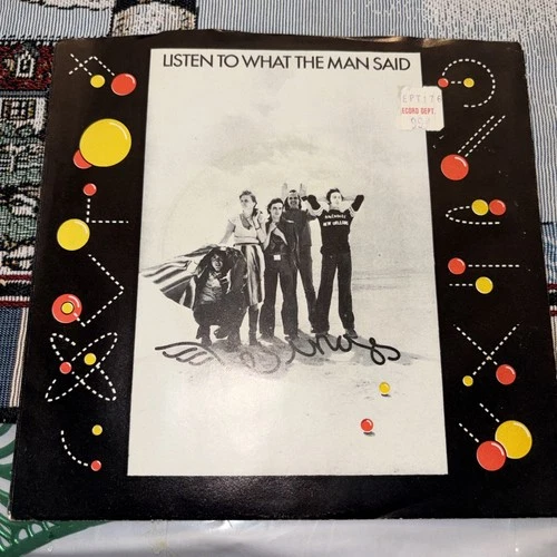PAUL McCARTNEY & WINGS Listen to What the Man Said 1975 45rpm w/ PICTURE SLEEVE