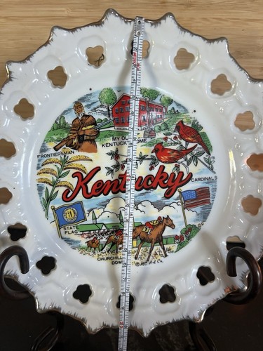 Vintage Kentucky State Deko Sammler Wandbehang Teller - Bild 3 von 3