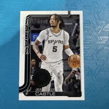 2025-26 STEPHON CASTLE TOPPS FLAGSHIP NBA #197 ALL ROOKIE TEAM SEAL SPURS