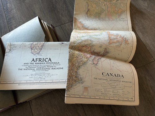 Antique National Geographic Society Book of Maps (22 Maps) - Picture 6 of 6
