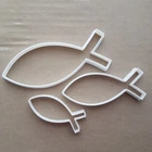 Ichthys Symbol Christian Religion Fish Shape Cookie Cutter Dough Fondant Sharp