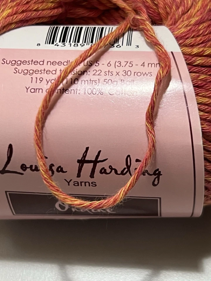 Louisa Harding ORDINE Yarn #07 100 % Cotton 50gr ea. Set of 3 - Image 4 of 4