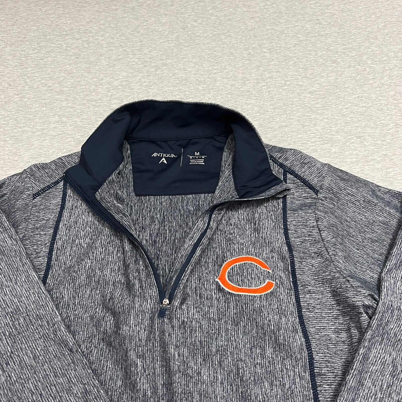 Cincinnati Reds ANTIGUA 1/4 Zip Mens Medium Blue C Logo Baseball Performance - thumbnail 4