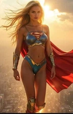 4x6  Color Photo Print Women Famous Fan Art ai Fantasy superhero cosplay Vb 38