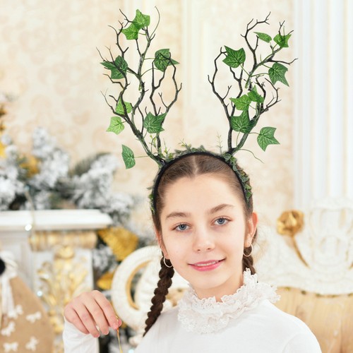 Diadema con asta de rama de árbol: tocado disfraz de elfo para mujer - fiesta steampunk - Imagen 6 de 12