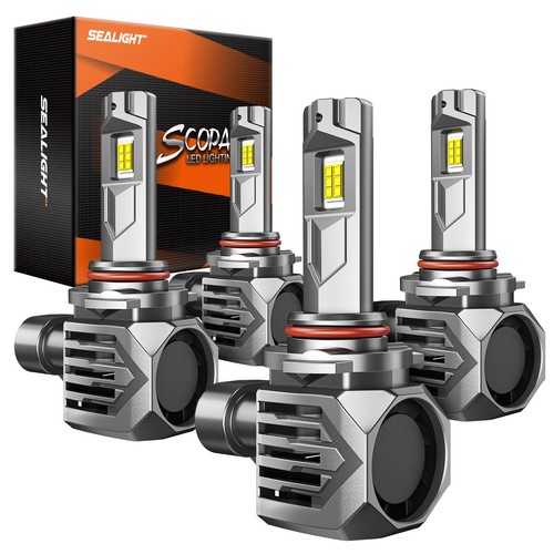 4pcs S7S LED Bulbs 9006/HB4 Low Beam 9005/HB3 High Beam For Chevy Silverado 1500 - Foto 4 di 10