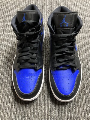 靴 NIKE AIR JORDAN MID BLACK/HYPER  Buy Air Jordan 1 Mid 'Black Hyper Royal' - 554724 068 | GOAT