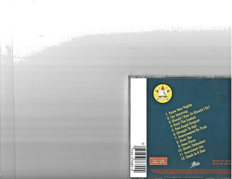 The Clash  Combat Rock CD Gently used jewel case and cover sheet  included - Image 3 of 3