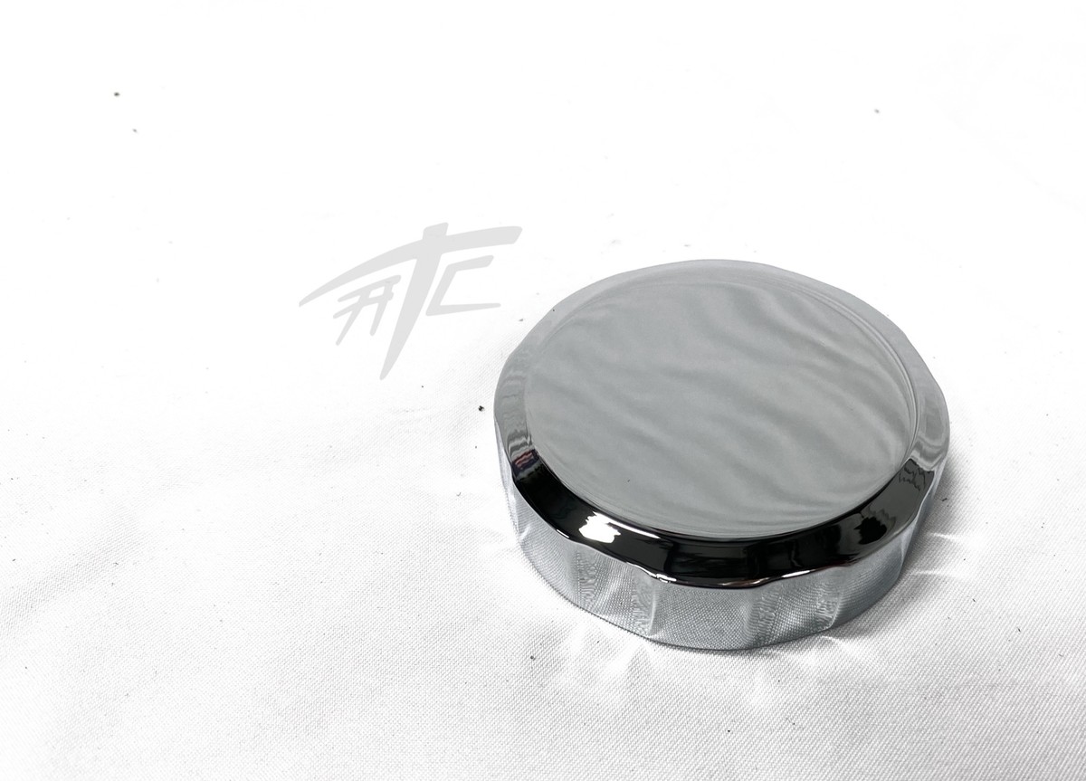 CHROME SMOOTH FRONT BRAKE RESERVOIR CAP FOR 1990-2016 SUZUKI