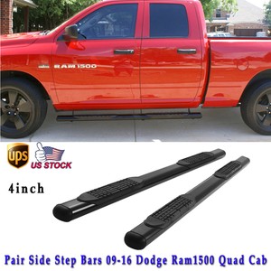 For 2009 2016 Dodge Ram 1500 Quad Cab 4 Side Step Nerf Bars Running Image Is Loading For 2009 2016 Dodge Ram 1500 Quad Cab