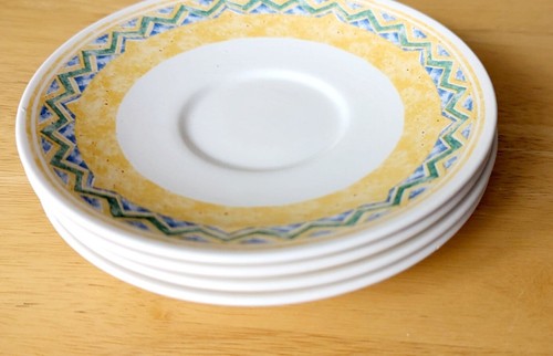 Churchill Jeff banks Ports of Call  HERAT yellow 4 x cups and saucers - Picture 5 of 10