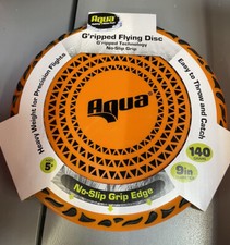 Aqua G'ripped Flying Disk No Slip Heavy Weight Precision Flight water frisbee