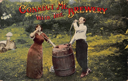 Alte Postkarte Verbinde mich mit der Brauerei 1914 Alkohol A2 - Bild 1 von 2