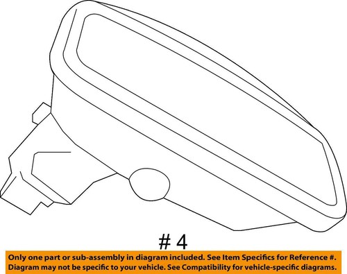 Rear View Mirror Electrochromatic Fits 17-20 BMW 430i 6641994 - Picture 4 of 14