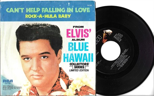 Elvis: "Can't Help Falling In Love" / "Rock-A-Hula Baby" - VG+ plays NM - EX PS!