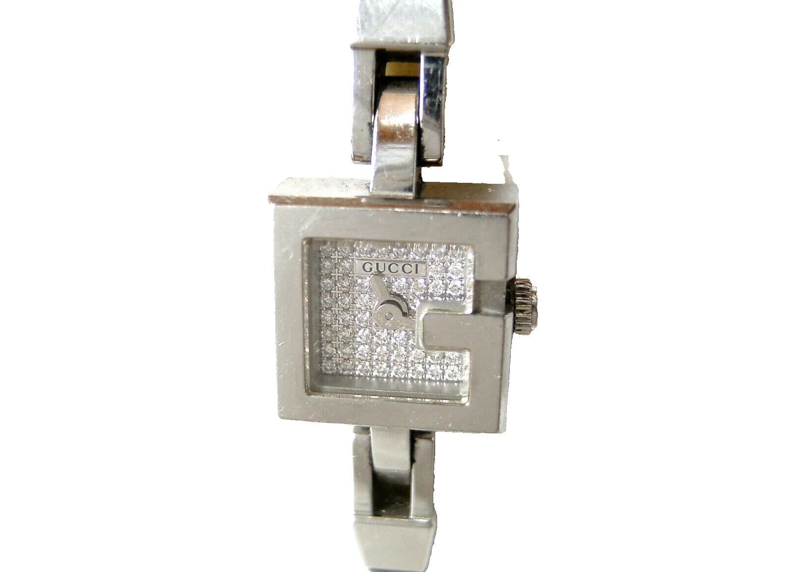 Montre bracelet de luxe pour femme Gucci Mini G102 cadran diamant/pave diamond dial