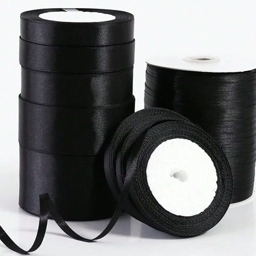 25 Yards Satin Ribbon Solid Fabric Ribbon for Gift Wrapping Party Decoration - Picture 12 of 89