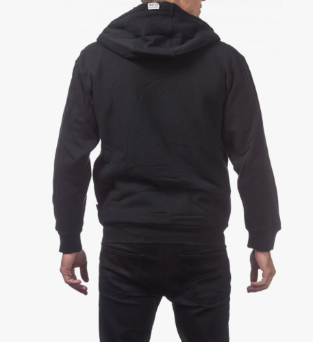 Pro Club Pile Full Zip Up Hoodie Heavyweight Fur Thick Jacket Sweatshirts - Picture 6 of 6
