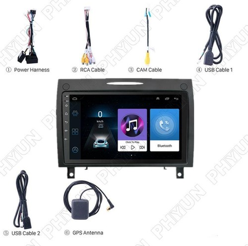 9"Android 10.1 Stereo Radio FM GPS Navigation WIFI For Mercedes SLK R171 2004-10 - Picture 2 of 6