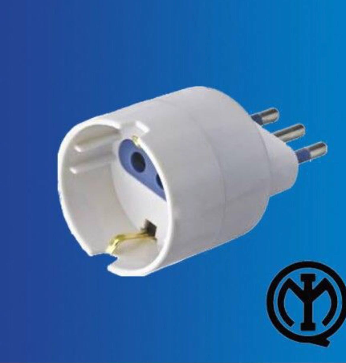 ADATTATORE SPINA PRESA ELETTRICA 10A 1 2P + 10A BIANCO RIDUTTORE