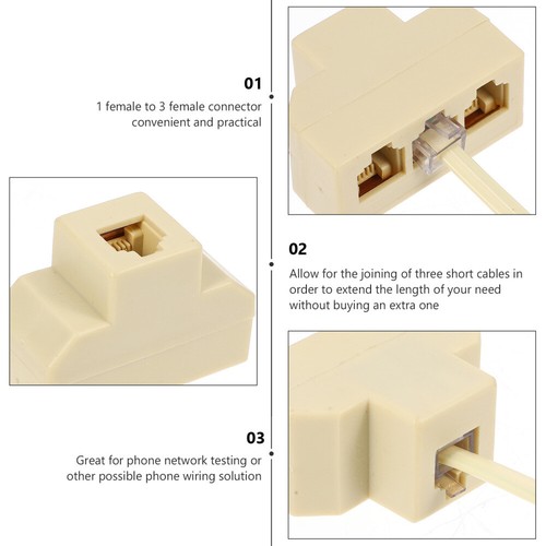 4 Pcs Telephone Line Breaker Box Connector Landline Cable Splitter - Zdjęcie 4 z 12