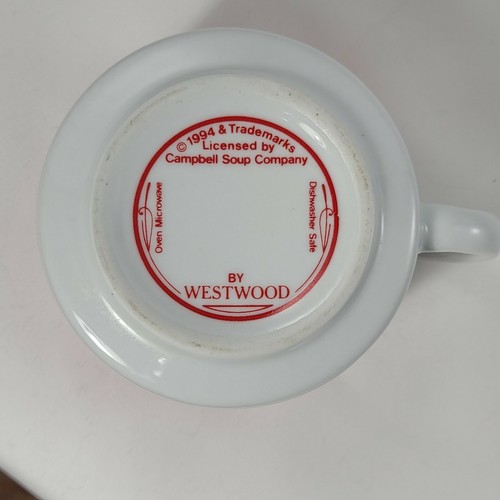 Vintage Campbells 1994 Westwood Sammlerstück kondensierte Tomatensuppe Tasse Schüssel Becher - Bild 9 von 10