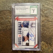 CSG 7 Corbin Burnes Orioles 2020 America's Pastime Boys of Summer Auto /99