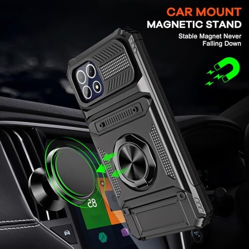 for T-Mobile REVVL 7 5G Case, with 2 Pack Tempered Glass Screen Black - Bild 4 von 8