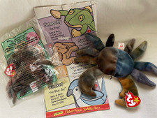 TY CLAUDE CRAB Style 4083 BEANIE BABY Birth 9-3-96, TEENIE Happy Meal RARE