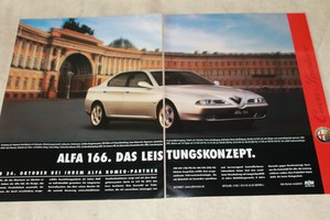 Alfa 166 Original Werbeanzeige 1998 Reklame Werbung Alfa Romeo Ebay
