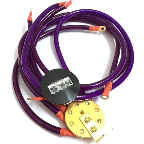 Purple Universal 6 Point Round Ground Grounding Wire Cable System Kit - Foto 4 di 6