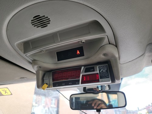 DIGITAX Model F2 TAXI METER COMPLETE WITH ROOF ENCLOSURE