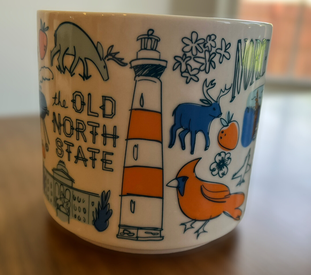 2018 14OZ Starbucks North Carolina 'Been There Series' Ceramic Coffee Mug Cup - Picture 7 of 9