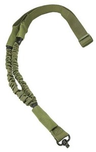 NcSTAR AQDBS1G Single Point Bungee Sling Quick Release Swivel Tactical Green