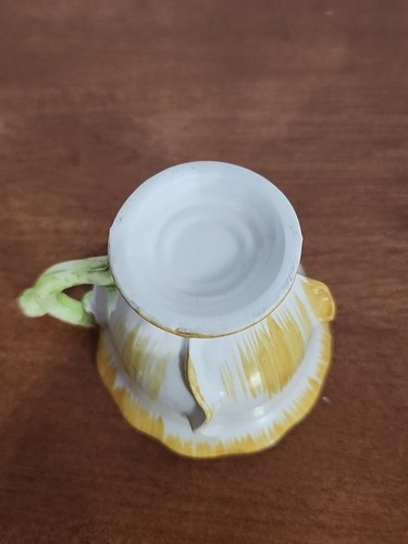 Vtg CM Inc Chadwick Porcelain Yellow Rose Flower Teacup & Saucer #55/1737 - Picture 15 of 15