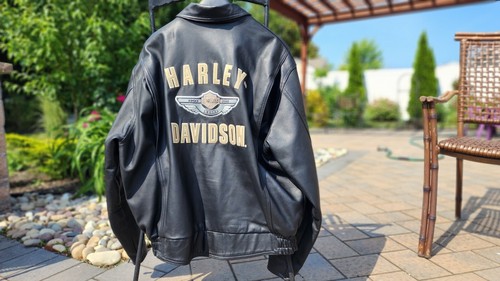 HARLEY DAVIDSON LEATHER JACKET 100th ANNIVERSARY LARGE SPRINGER FATBOY HERITAGE  - Bild 3 von 18