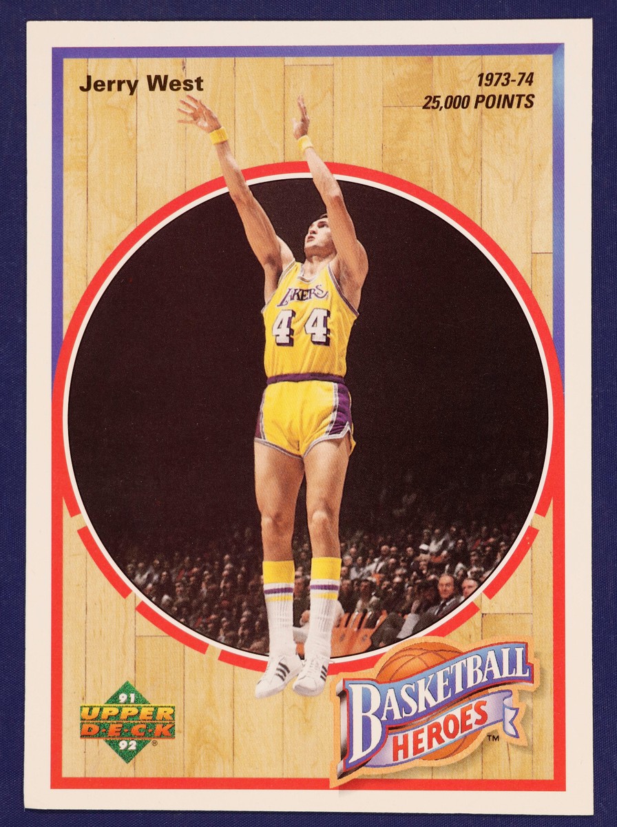 その他 Jerry West Auto upper deck 1992 Upper Deck Jerry West Basketball Heroes Cards You Pick