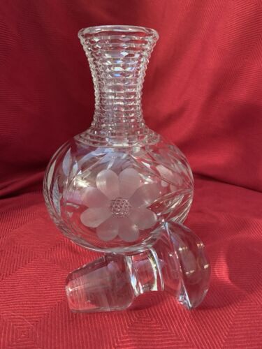 Vintage Antike Karaffe/Karaffe Wasser Wein McKee "Innovativ" geschliffenes Glas mit Stopfen - Bild 9 von 23