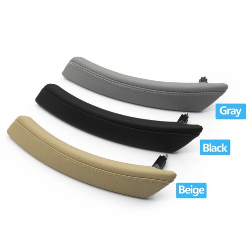 For BMW 5 E60 2006-2010 Passenger Door Interior Pull Handle Leather Cap Assembly - Picture 2 of 36
